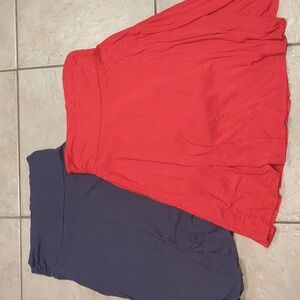 Exchic Set Of 2 Pull-On Flounce A-Line Skirts Size Medium